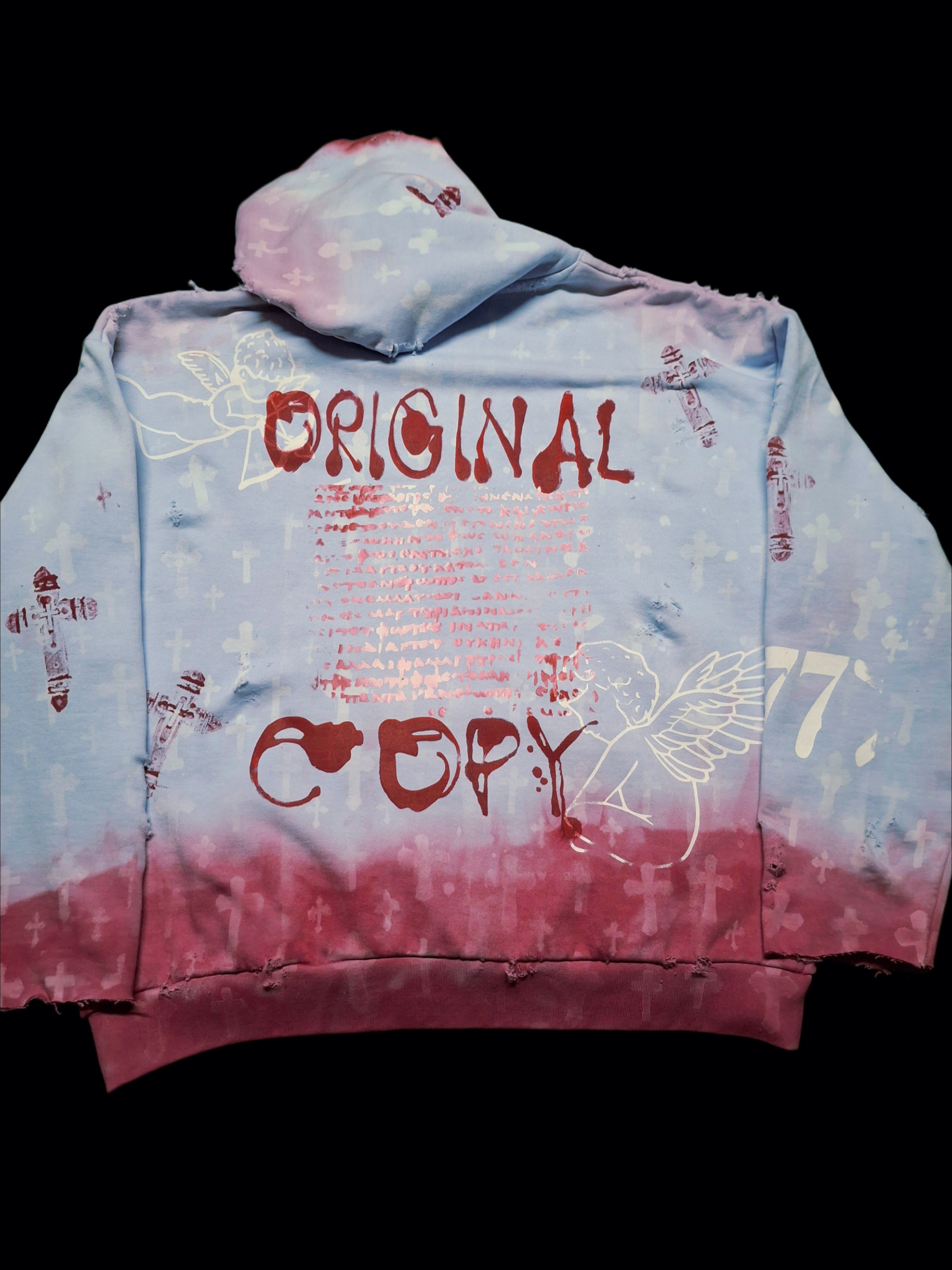 "Lion of Judah" hoodie - icy blue